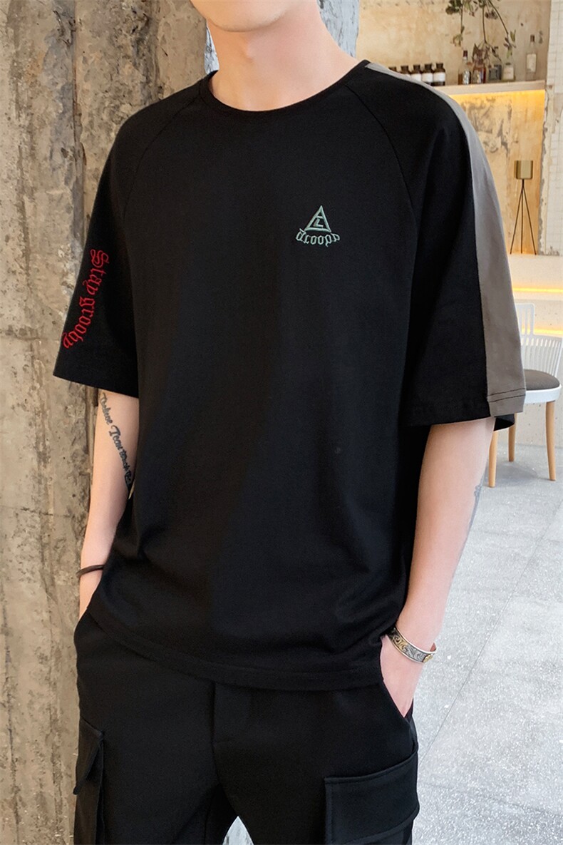 短袖T恤男2021夏季新款韩版潮流打底衫港风上衣TDS350TP25,男装T恤,电商A102