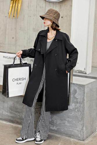 【现货】时尚风衣，女装风衣，麦丝尚