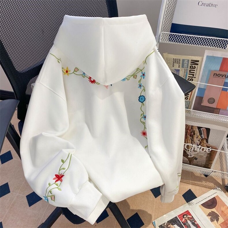 万针刺绣结构设计重磅秋冬全棉高品质美式高街连帽卫衣外套Y7712，男装卫衣，电商A486