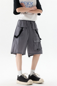 8XL-M特大码肌理感五分裤户外登山裤冲锋裤短裤男DK1502P49控68图片