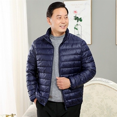 主推男士中老年90绒轻薄羽绒服外套男款秋冬休闲羽绒轻便外套，男装羽绒服，钱塘723