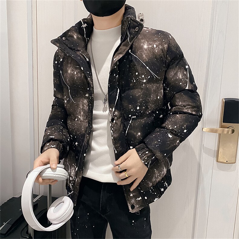 312A-5-606-P128冬季社会小伙立领棉衣韩版潮流棉服A,男装棉衣,星座312A-5