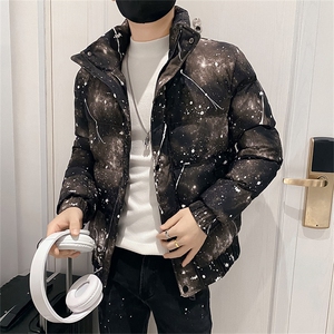 312A-5-606-P128冬季社会小伙立领棉衣韩版潮流棉服A