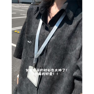 XZ809A/JJJ03/P55/控68   扎染冰丝绣花小狗衬衫图片