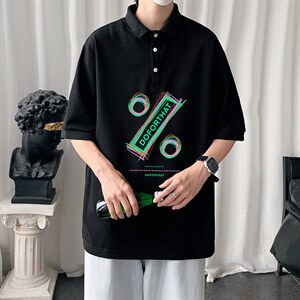 PL57171-P35翻领短袖polo衫男大码胖子半袖t恤男有领保罗衫模特，男装Polo衫，电商A040