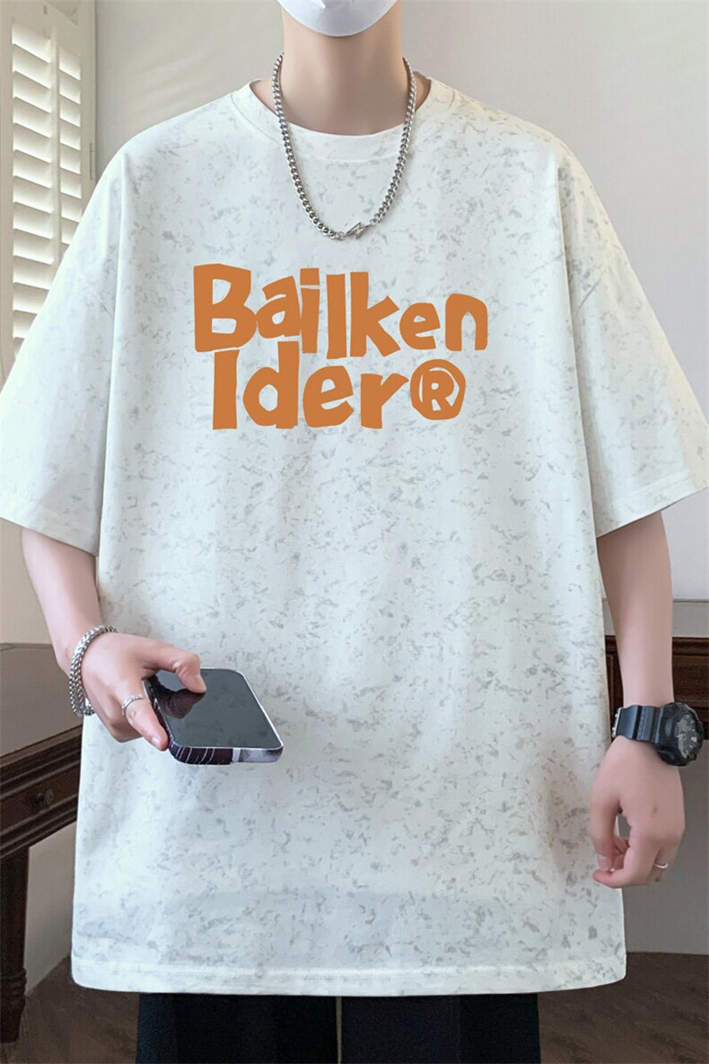 ！2026夏季新款男士字母印花潮牌短袖T恤T2520特P25,男装T恤,电商B220