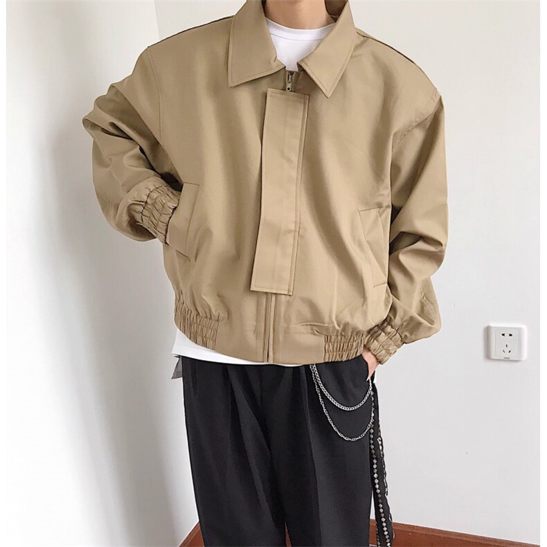 JY226-P49款垫肩廓形短版翻领夹克高级感外套男装轻奢潮流网图,男装夹克,星座1501-3