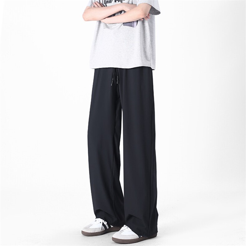 YK302-P45-高品质高弹力冰皮垂感冰凉休闲裤面料：锦纶78氨纶22，男装休闲裤，电商A429
