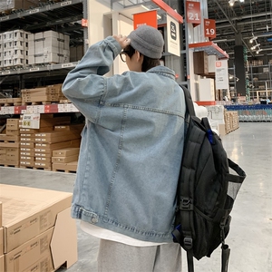 秋季牛仔夹克外套男生宽松韩版潮流ins痞帅衣服 JK092-P48图片