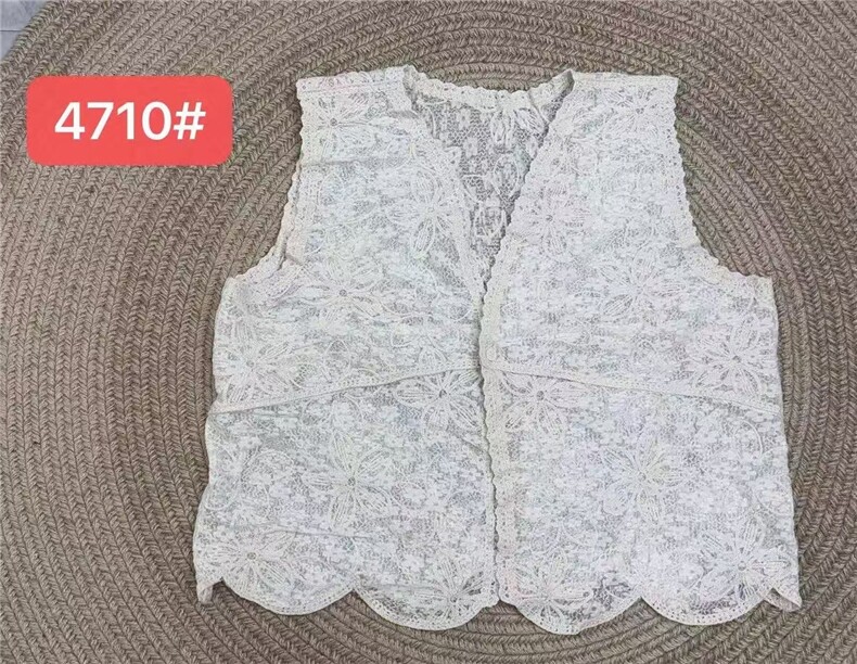 2025时尚百搭简约刺绣马甲,女装衬衫,湘姗