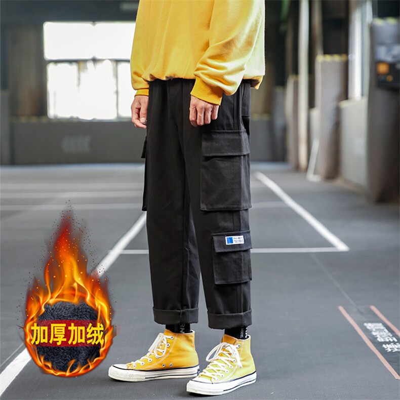 2020加绒男休闲裤束脚裤运动裤九分裤工装裤1269特批40加绒50,男装休闲裤,星座718-1