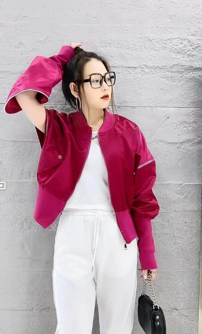 2023潮牌拉链袖子糖果色棒球服，其它，帝瀛 DY