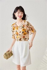 1091#粉花、黄花。M-XXL，其它，束索