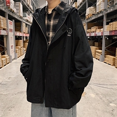 JK41072-P85纯棉连帽夹克男士大码工装夹克男外套男，男装夹克，电商A040