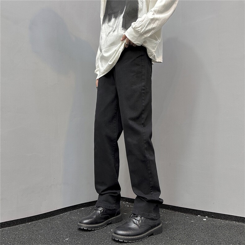 k1040-p48-限价68S-3XL微弹高阶港风中性小脚修身ins牛仔裤,男装牛仔裤,星座116