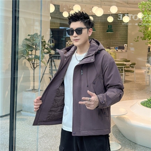 3916 P135 2025新款棉服加棉冲风衣夹克外套图片