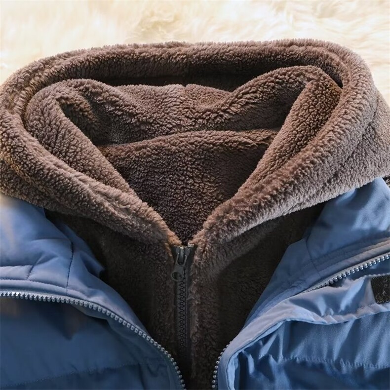 新款棉衣男羊羔绒假两件棉衣JC8202P100,男装棉衣,星座1116-2