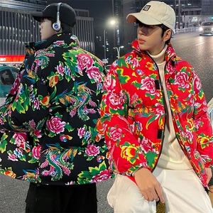 MY203冬加厚保暖面包服棉袄东北大花大码男女棉衣风特色棉袄