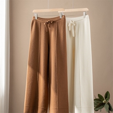 2025年秋季长裤百搭百搭宽松阔腿裤，女装休闲裤，江帆羊绒