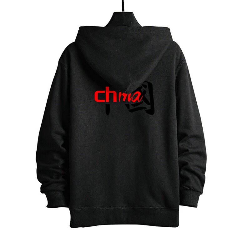 KS21189-P38加绒款-P43连帽开衫卫衣男运动外套大码班服网格,男装卫衣,电商A040A
