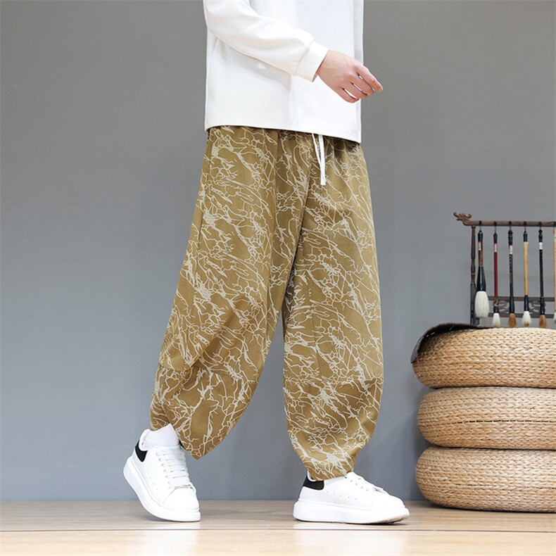 秋冬休闲裤男风宽松大码哈伦裤潮流复古休闲萝卜裤子AK42P50,男装休闲裤,星座220-2