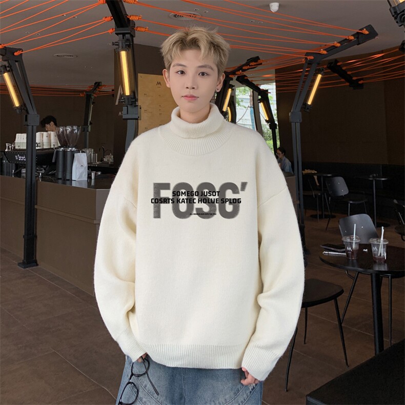高质量！秋冬高领毛衣加绒加厚翻领针织衫男毛衣FL253-特p38,男装针织衫/毛衣,电商B367