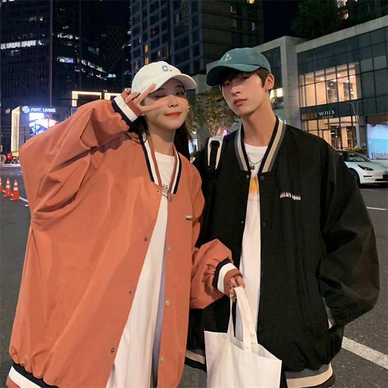 新款上市潮牌情侣春季上衣宽松休闲夹克外套CYJK2126-P45,男装夹克,电商A128