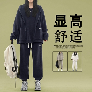 卫衣套装美式潮牌高街休闲运动三件套SJT873-特批176加绒特批206图片