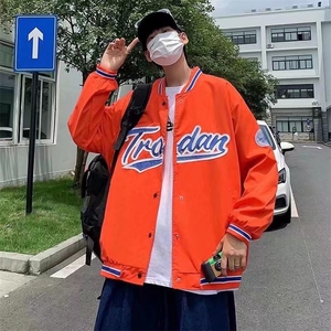 潮流夹克潮男春季棒球领夹克JW011P55图片