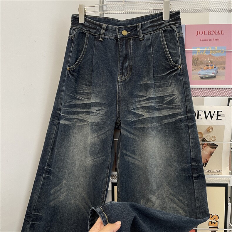 美式复古喇叭牛仔裤男新款休闲小众情侣拖地裤子N08127-P52,男装牛仔裤,星座308B-2