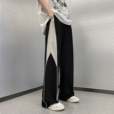 K62-P36夏季宽松设计感抽绳直筒运动休闲裤，男装休闲裤，星座1501-1