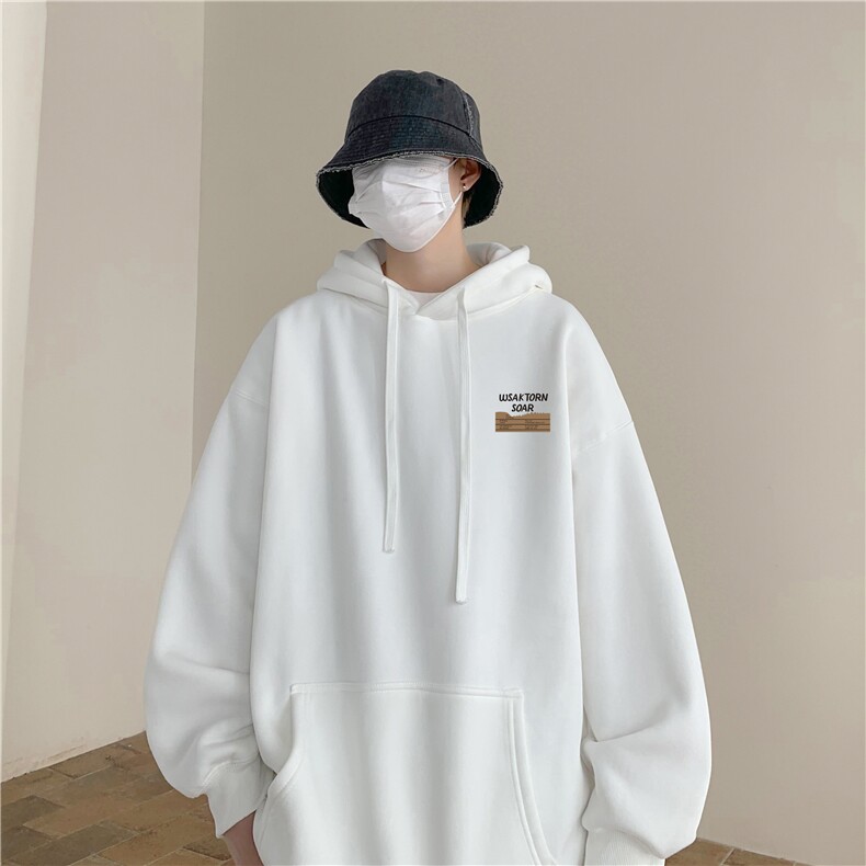 400g重磅印花连帽卫衣春秋潮牌大码宽松外套M-5XLP50控68,女装短外套,电商B219B
