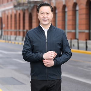 B-N9912男士2023年秋季新款长袖薄款休闲拉链夹克棒球领潮流P63图片
