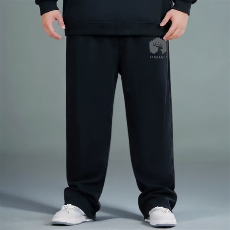 1506-1/XL-AW1331/P44简约ins胖子专属加绒保暖宽松直筒裤,男装棉衣,星座1506-1