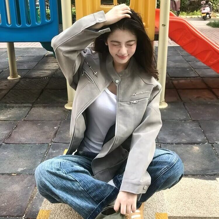 夹克ins原宿新款时尚慵懒气质文艺日系流行简约潮流百搭JKS02,男装夹克,星座516A