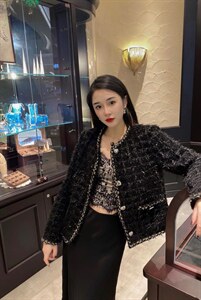 小香风外套图片