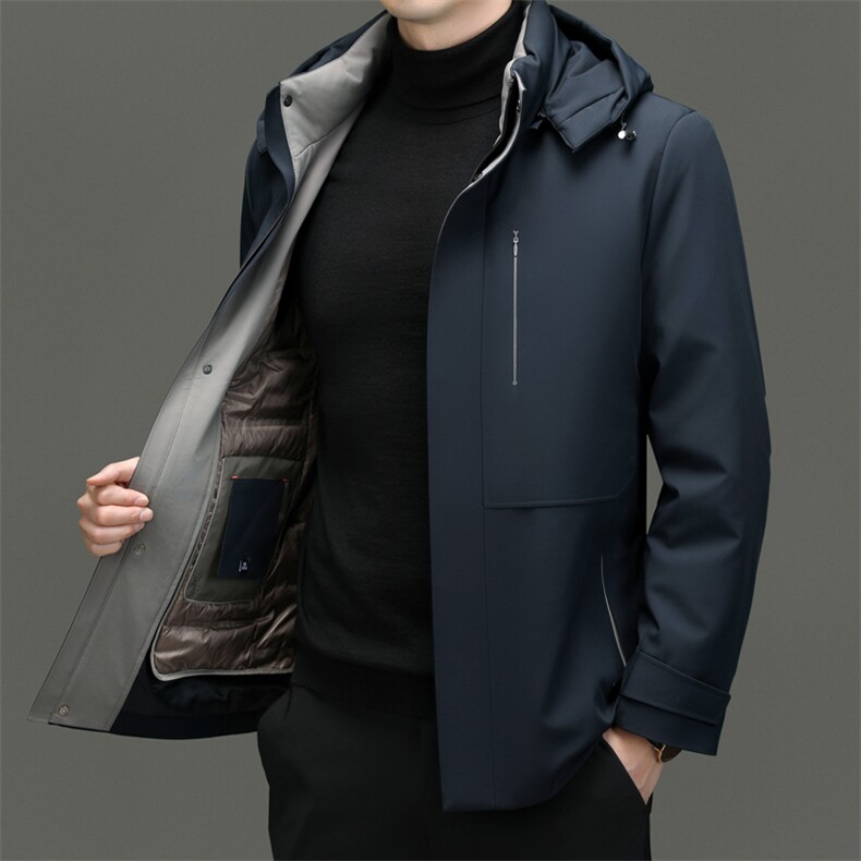 C9708钱塘2020-2商务休闲简约百搭冬季中年男士羽绒服P315,男装羽绒服,钱塘207-2