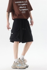 8XL-M特大码冰丝短裤男五分裤褶皱休闲裤工装中裤DK1504P45控68，男装休闲裤，电商D206-1
