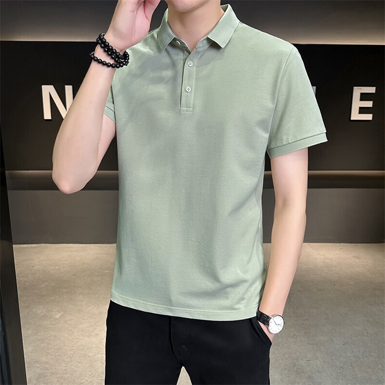 夏季新款短袖型男纯色POLO衫T恤休闲百搭半袖上衣PL88-P33,男装Polo衫,星座310B-3