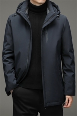 羽绒服男可脱卸帽中年男士休闲宽松爸爸2023冬装外套ZK2106-P305，男装羽绒服，电商B212（原钱塘6029）