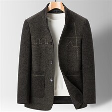 冬季中年男厚款外套加厚夹克爸爸装中年新款外套SFT82178-P185,男装夹克,电商B212（原钱塘6029）