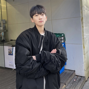 飞行员夹克男解构设计棒球领短外套男XH24-P70图片