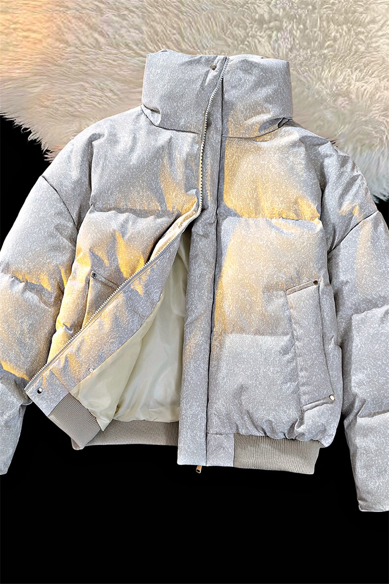 复古做旧冬装立领棉服男女棉衣外套光板面包服高街HZ8819-P88,男装棉衣,星座610B-1