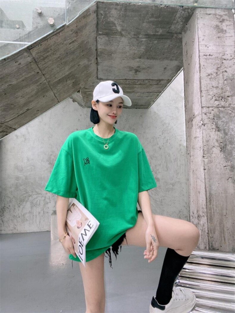 韩版时尚休闲短袖T恤，女装T恤，璐玩美