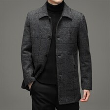 2023冬毛呢羊毛爸爸装上衣休闲中年男翻领毛呢上衣YYN106166-P220,男装毛呢大衣,电商B212（原钱塘6029）