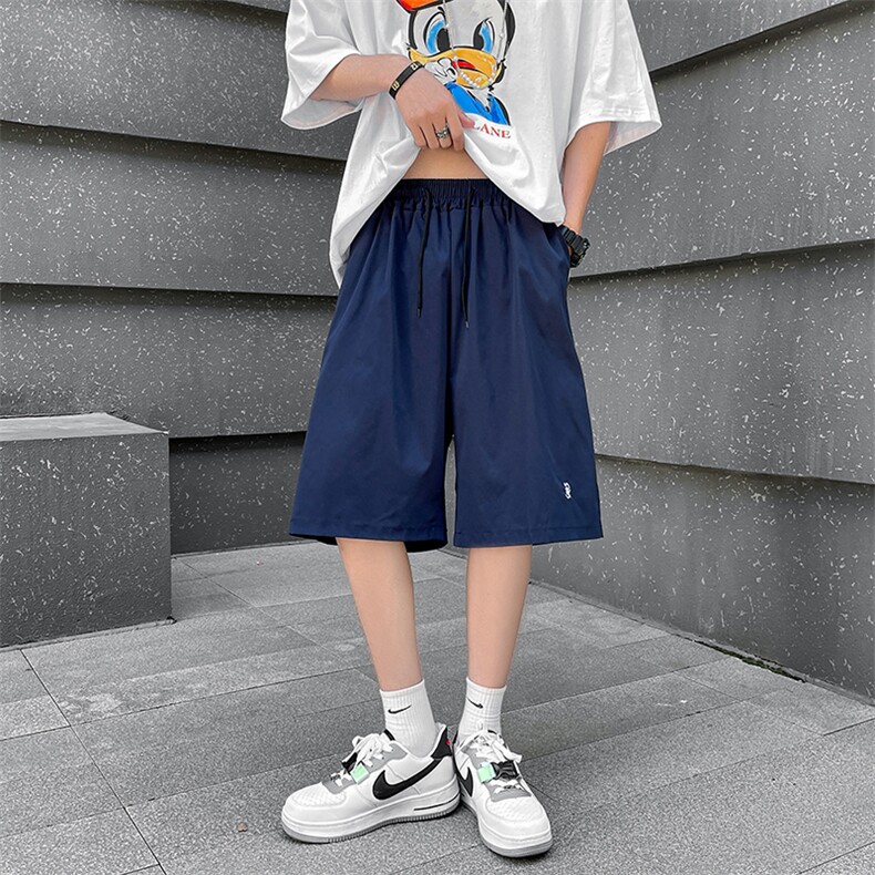 五分裤男日系潮2024夏季新款ins宽松百搭帅字母休闲短裤K5363-P25,男装牛仔裤,星座412-3
