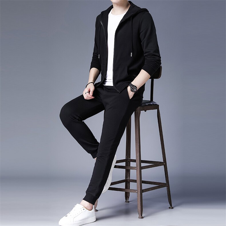FL2051-21556秋季新款2023年男士休闲卫衣长袖套装外套时尚P139,男装休闲套装,电商B360