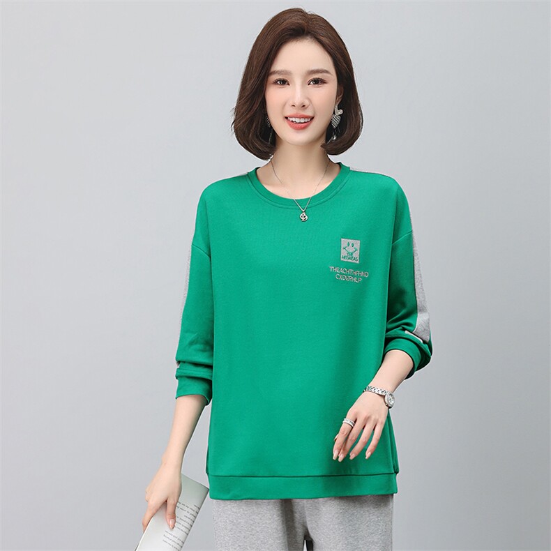 时尚宽松长袖卫衣女秋装新款韩版百搭显瘦休闲上衣学生外套,女装卫衣/绒衫,悦见她