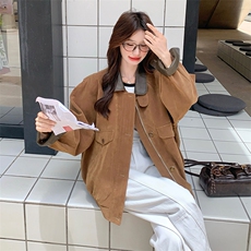 2C085-Q105P160新款春装复古棒球服夹克外套控238，女装短外套，2C085