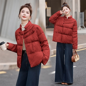 2025年冬季新款90白鸭绒新中式gf羽绒服外套图片